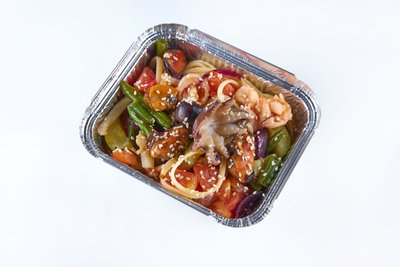 WOK з морепродуктами, 340г, Удон (пшенишна локшина) 1169 фото